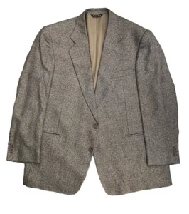 Vito Ruffolo Tweed Blazer 48R Plaid Lanificio Di Pray Biella Italy Wool Silk - Picture 1 of 11