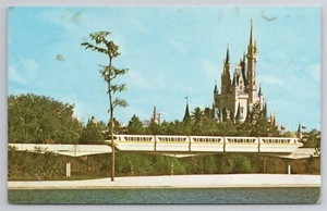 1971-74 Disney World Postcard Walt Florida Monorail To The Magic Kingdom - Picture 1 of 2