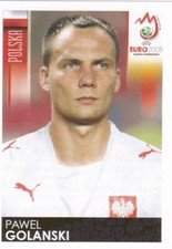 2008 Panini UEFA Euro Stickers Pawel Golanski Error Card #240