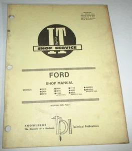 Ford 2310 2600 2610 3600 3610 4100 4110 4600 4610/SU Tractor I&T Manual de Servicio - Imagen 1 de 4