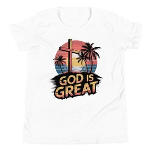 Christian Faith Jesus Christ God Amen Church Bible Verse Children's Kids T-Shirt - Picture 1 of 11