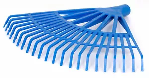 Heurechen 43 cm Laubrechen 22 Zinken Fächerbesen Rechen Kunststoff Laub KAZ_WM - Bild 1 von 4