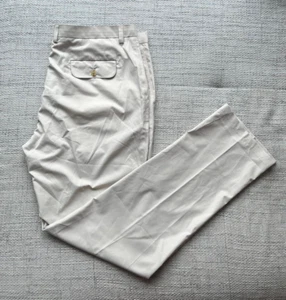 Dunhill links men's lightweight trousers pants cream size 40/34 - Picture 1 of 12