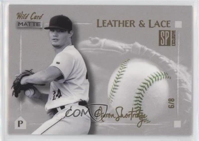 2022 Wild Card Matte SP Exclusive Leather & Lace White/Green /8 Aaron Shortridge - Image 1 of 2