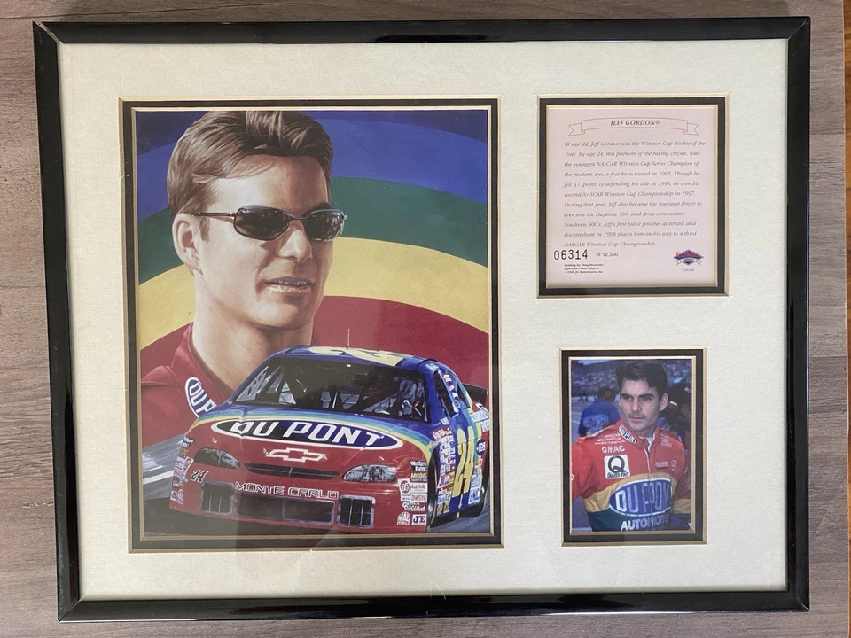 Jeff Gordon 1998 edición limitada mate número de exhibición de 12500! Placa rara Foto 1 de 1