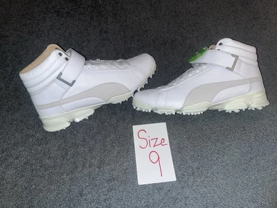 *RARE* Puma Golf TitanTour Ignite High Top Shoes - Size 9- All White - Image 1 of 4