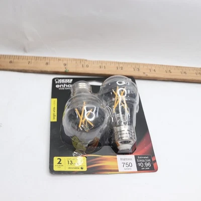 (2-Pk) Feit Electric LED Ceiling Fan Light Bulb Dimmable A15 60W Eqv - Image 1 of 4