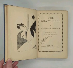 The Goat's Hoof by Algernon Crofton (1928, Covici, Friede) - Picture 1 of 4