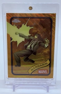 2025 Topps Chrome Marvel Mandarin #41 Gold Wave Refractor #’d/50 Shang-Chi SSP - Picture 1 of 2