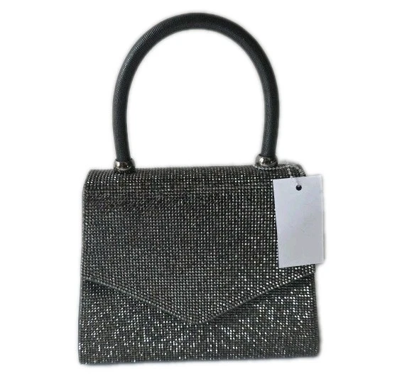 Cartera Bandolera Aldo Noche Plateada Lentejuelas Asa Superior Cóctel Nueva con Etiquetas Foto 1 de 4