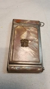 Vintage Compact Makeup Case Mirror, with lipstick tube, Eagle emblem - Bild 1 von 9