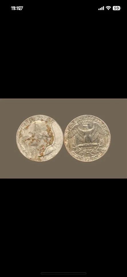 Huge Die Crack 1984 P Quarter - Image 1 of 1