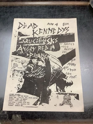 Dead Kennedys, Crucifucks & Angry Red Planet Concert Flyer (November 4, 1985) - Image 1 of 4