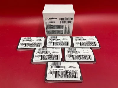 Verizon 5G Interim SIM Card 10 pack BULKSIM5G-SA-A-D NEW SEALED!✅❤️️✅❤️️ - Image 1 of 2