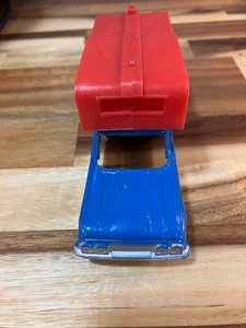 Tootsietoy 1960 Chevrolet vintage Blue El Camino with camper - Picture 1 of 4