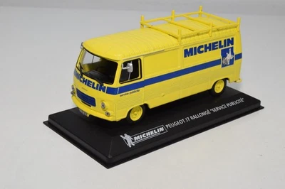 B69 1:43 ALTAYA ATLAS PEUGEOT J7 EXTENSIÓN FURGONETA MICHELIN SOBRE ZÓCALO EXC. COND. Foto 1 de 4