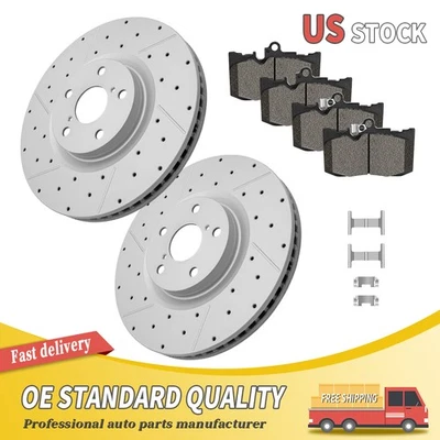 Rotores de freno delanteros perforados pastillas de freno para Lexus GS200T GS350 GS450H IS200T IS350 Foto 1 de 4