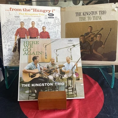 The Kingston Trio (Vinyl 3LP Lot)-Here We Go Again, Time To Think, From Hungry i - Image 1 of 4