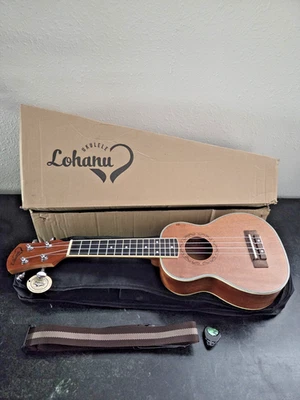 Lohanu LU-S Soprano Ukulele w/ Bag, Tuner, Picks, Strap & Box – Aquila Strings - Image 1 of 4