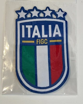 ITALY - NATIONAL FOOTBALL CLUB - Soccer - WOVEN Iron-On Patch - Image 1 of 2