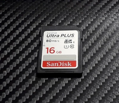 16GB SD Card SDHC Memory SanDisk Ultra 80MB/S For Digital Camera / 3DS / Wii - Image 1 of 2