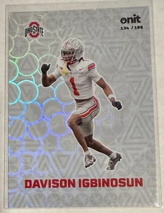 Davison Igbinosun 2025 Onit Fusion Premium Holo 134/199 Ohio State Football - Picture 1 of 2