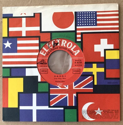 Manfred Mann: 5-4-3-2-1/Hubble bubble toil and trouble, Electrola 1964 - Bild 1 von 4