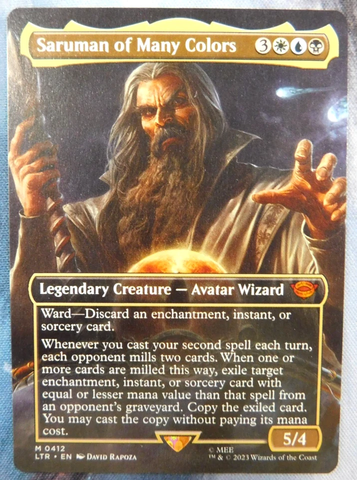 MTG Saruman of Many Colors - extended art - NM (unplayed) - Image 1 of 1