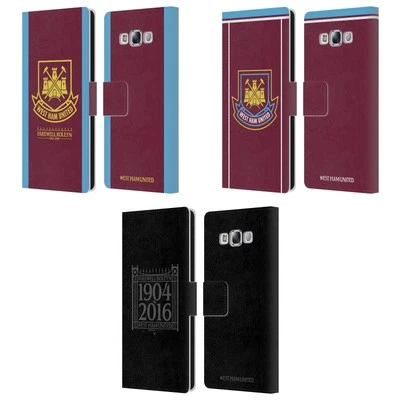 WEST HAM UNITED FC RETRO CREST LEATHER BOOK CASE FOR SAMSUNG PHONES 3 - image 1 of 4