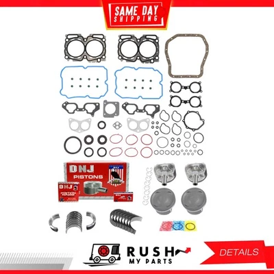 Комплект для восстановления двигателя 04–06 годов для Subaru Baja 2,5 л H4 DOHC 16 В DNJ EK720 - Изображение 1 из 4