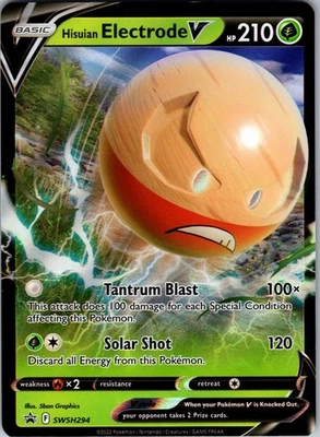 Hisuian Electrode V SWSH294 Promo Holo SWSH: Sword & Shield Promo Cards NM - Image 1 of 2