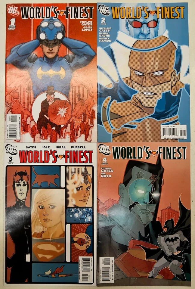 DC Comics Worlds Finest Key 4 Issue Full Set 1-4 High Grade FN/VF Phil Noto - Изображение 1 из 1