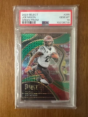 Joe Mixon 2023-24 Panini Select Green /5 SSP PSA 10 Texans - image 1 of 3