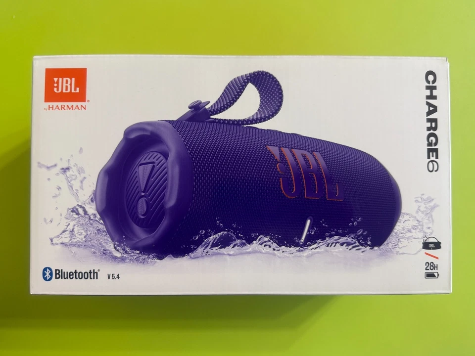 JBL JBLCHARGE6PURAM-Z Charge 6 Waterproof Speaker Purple - Certified