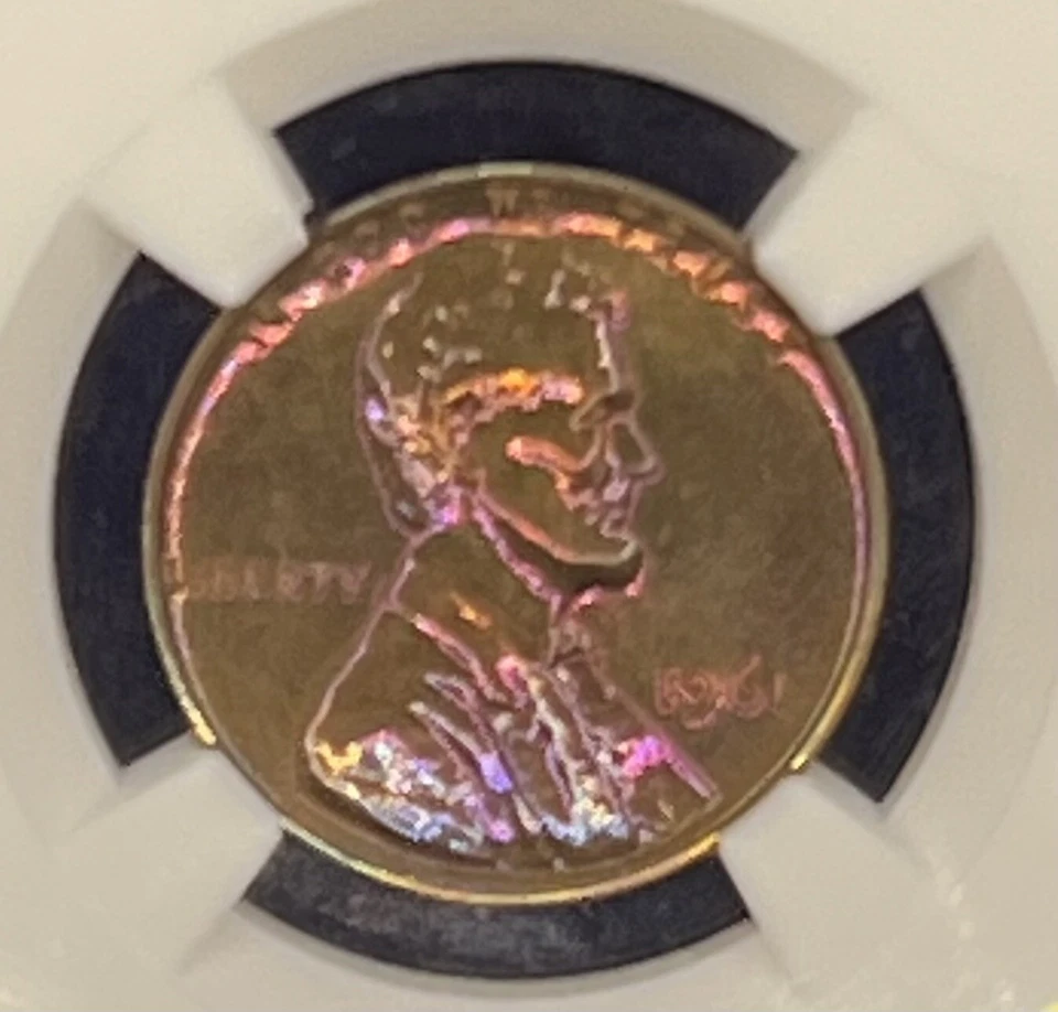 1961 NGC PF65 BN Lincoln Cent 1c🔥 PINK NEON COLOR 🌈 Toner Alert ‼️ Proof Coin - Image 1 of 2