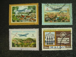 Macao 1960/64: 4 francobolli ges. (-eg) - Foto 1 di 1
