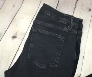 Jeans donna GOOD AMERICAN Good Legs vita alta dritta alla caviglia TAGLIA 14/32 nero - Foto 1 di 7