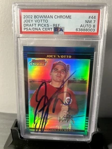 JOEY VOTTO 2002 BOWMAN RIFRATTORE CROMATO 140/300 RC AUTO PSA/DNA ROOKIE REDS 1/1 - Foto 1 di 5