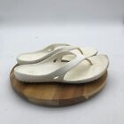 Crocs Kadee II Flip Flop Sandals Womens 7 White Comfort Shoes Slide Casual