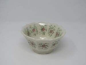 Hand Painted Ceramic Flower Bowl Candy Nut Dish Signed LCW 1979 Vtg