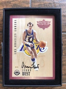 Lakers Jerry West Signed upper deck supreme hard court LE 5/44 Autograph Steiner - Picture 1 of 10