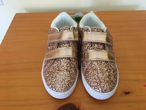 carter's gold glitter shoes