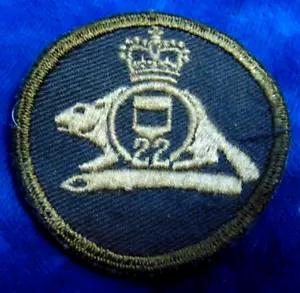 22° Van Doos OD bush slouch cap uniforme da combattimento distintivo forze armate canadesi - Foto 1 di 2