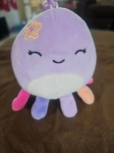 Squishmallows 3.5" Clip-On Beula the Octopus. New With The Tags - Picture 1 of 5
