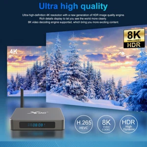 Android 11.0 32GB X96-X6 Bluetooth Dual WiFi 5G 8K Antenna TV Box+Voice Control - Picture 1 of 16
