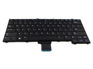 DELL LATITUDE E7240 SERIES BLACK NON-BACKLIT US ENGLISH LAPTOP KEYBOARD D4HRW - Picture 1 of 2