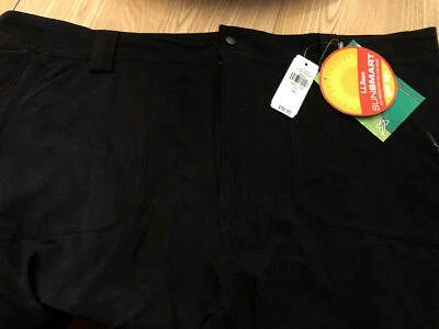 Pantalones Cortos de Ciclismo LL Bean Para Hombres XXL 40" Cintura Negros Sunsmart SP50 Nylon/Spandex Nuevos  Foto 1 de 4