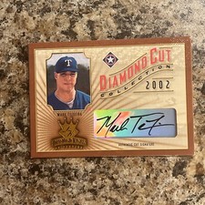 2002 Mark Teixeira Auto Donruss Diamond Kings Authentic Cut Signature 062/300