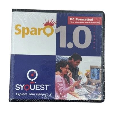SyQuest SparQ 1.0 Gigabyte  Disc PC Formatted SPARQ1 1GB Media - Image 1 of 3