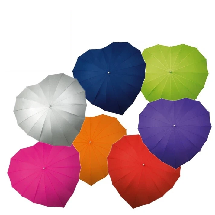 FALCONE Regenschirm Stockschirm Groß Hochzeit Brautschirm Valentinstag Herz